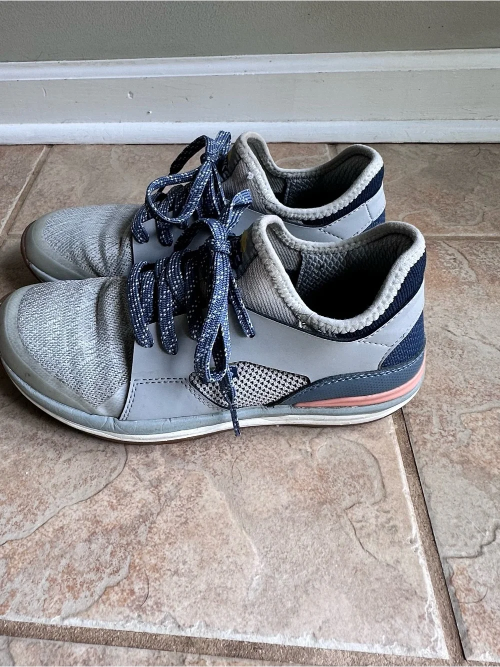 LEMS Mesa Shoes Gray Lunar Lightweight Trail Hiking Sneakers